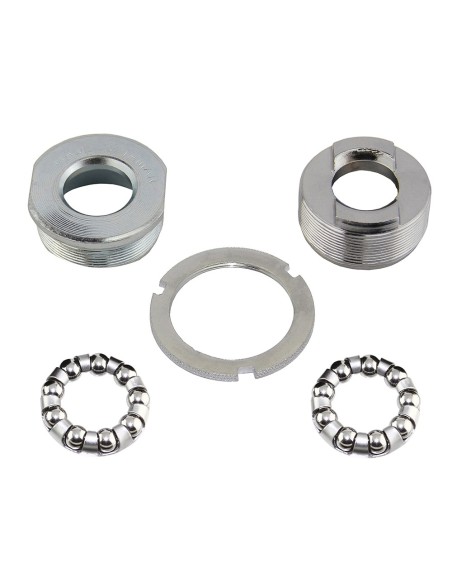 Bottom Bracket Set 3/Piece Crank 1.37x24tpi Chrome.